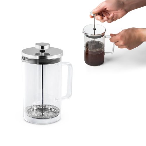 JENSON. Kávéfőző boroszilikát üvegből és rozsdamentes acélból 600 ml