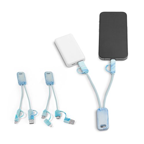 BERNERS. Szupergyors 6 az 1-ben USB kábel újrahasznosított PET-ből (100% rPET)